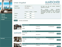 Tablet Screenshot of immobilien-marsoner.it